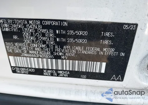 2023 Toyota Bz4X Limited from USA, damaged, VIN JTMAAAAA3PA016065